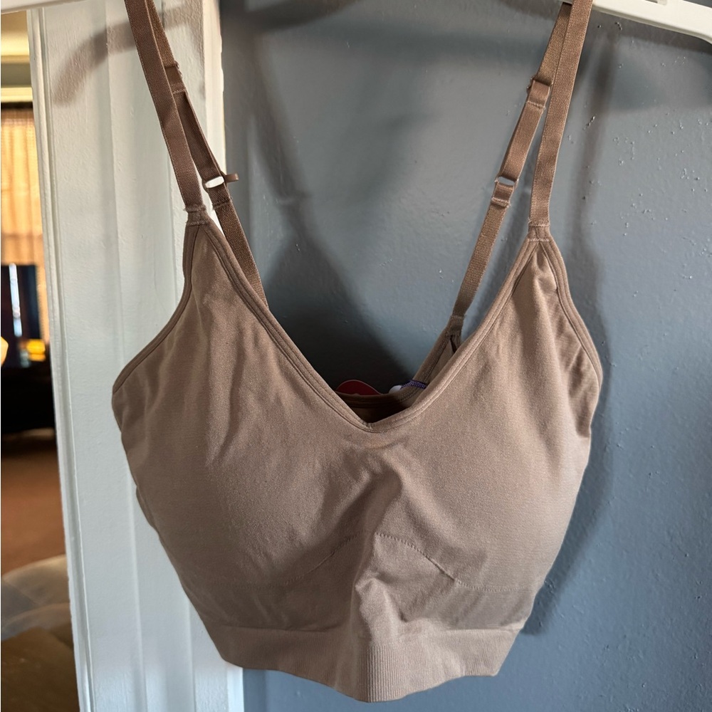 Brown Cropped Tank Top